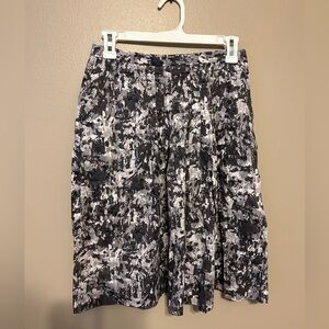 Abstract Black and Gray Women's Skirt w/ POCKETS